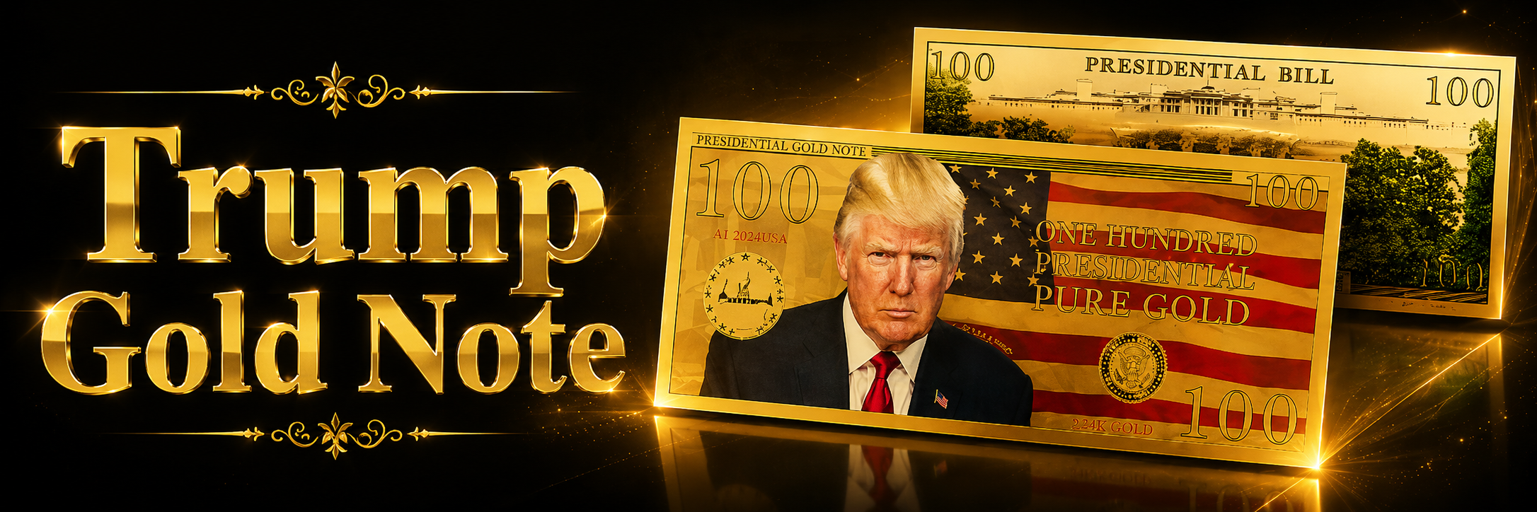 Trump Gold Note — One Hundred Milligrams Pure Gold